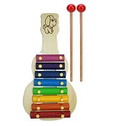 Naayaab Craft Guitar Xylophone, Musical Toy for Kids with Child Safe Mallets